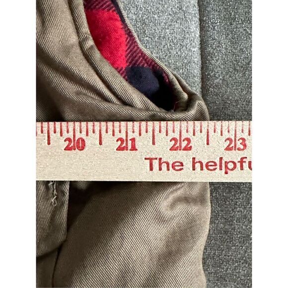 Ozark Trail Vest 90s streetwear Mens Utility Tan Red Black Buffalo Plaid Hunting - Picture 9 of 10